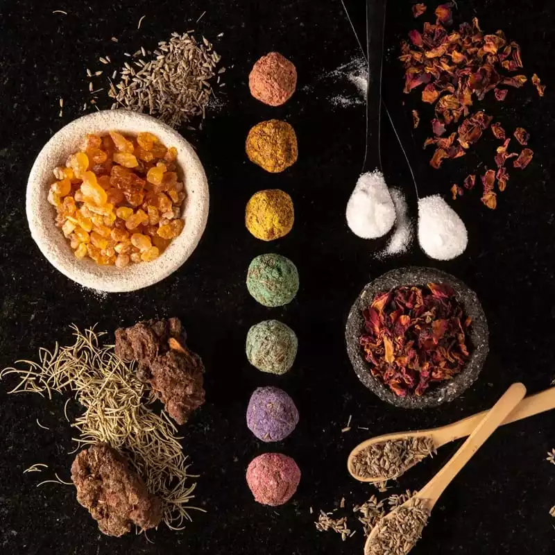 🔮 Sagrada Madre: Vykurovacie bomby „7 Čakier“